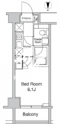 プラウドフラット蒲田2 208 間取り図