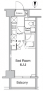 プラウドフラット蒲田2 310 間取り図