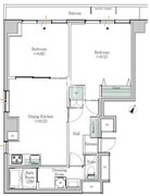 ブルックサイド水天宮前 301 間取り図