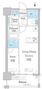 デュオフラッツ台東三ノ輪 203 間取り図