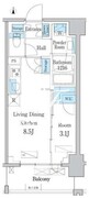 デュオフラッツ台東三ノ輪 904 間取り図