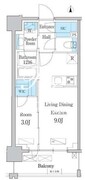 デュオフラッツ台東三ノ輪 903 間取り図