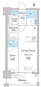 デュオフラッツ台東三ノ輪 603 間取り図
