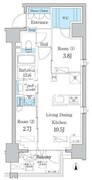 デュオフラッツ台東三ノ輪 405 間取り図