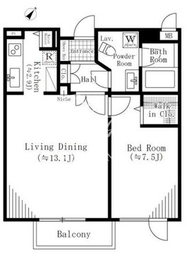 参宮橋マンション 207 間取り図