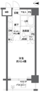 パークキューブ神田 704 間取り図