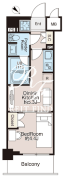 CREATIF三軒茶屋 306 間取り図
