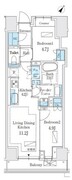 パークホームズ入谷 302 間取り図