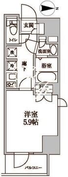 レジディア中延2 501 間取り図