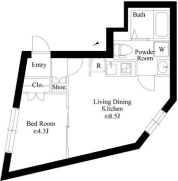 プラス新宿 101 間取り図