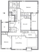 レジディア上目黒 401 間取り図