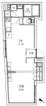 マキシヴシティ板橋区役所前 201 間取り図