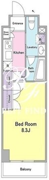 ケリア西馬込アジールコート 104 間取り図