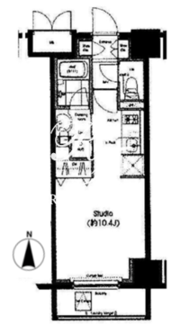 レジデンス両国駅前 1204 間取り図