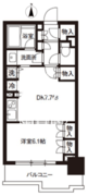 レジディア御茶ノ水 403 間取り図