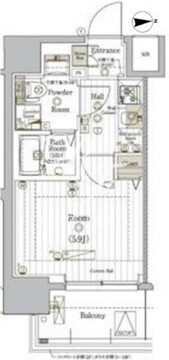 リライア大森 702 間取り図