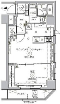 リルシア東向島2 405 間取り図