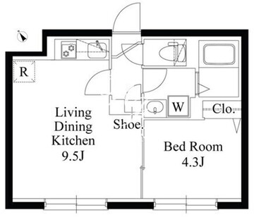 グランパセオ目黒2 202 間取り図