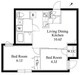 グランパセオ目黒2 204 間取り図