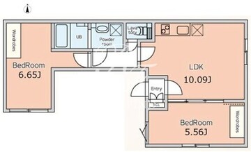 アレーロベース笹塚サウス 302 間取り図