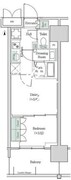 ブルックサイドレジデンス木場 713 間取り図