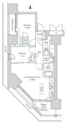 ブルックサイドレジデンス木場 1601 間取り図