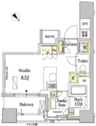 パークアクシス茅場町 202 間取り図 ?>