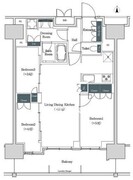 ブルックサイドレジデンス木場 1607 間取り図