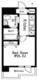 ドゥーエ西大島2 1412 間取り図