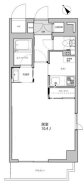 プライムアーバン麻布十番 302 間取り図