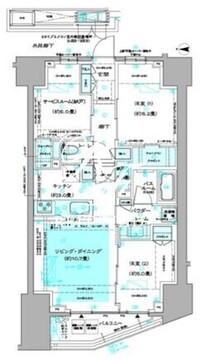 ディームス方南町 804 間取り図