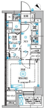 ディップス西新井 502 間取り図