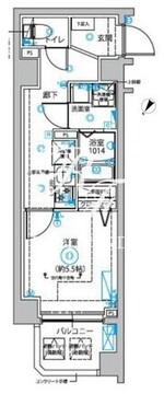 ディップス西新井 405 間取り図