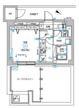 ディップス西新井 601 間取り図