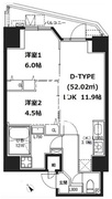 エスレジデンス蔵前 802 間取り図