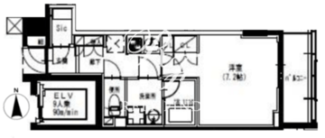 エスレジデンス曳舟 1102 間取り図
