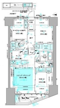 ディームス方南町 1103 間取り図