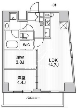 リテラス南千住サウス 1001 間取り図