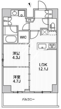 リテラス南千住サウス 1006 間取り図