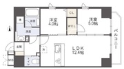 アルファレガロ⻲⼾2 501 間取り図