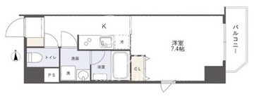 アルファレガロ⻲⼾2 502 間取り図