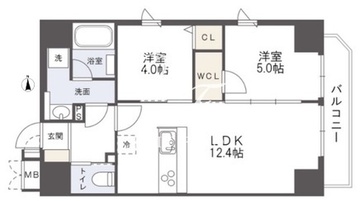 アルファレガロ⻲⼾2 1001 間取り図