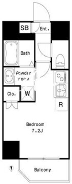ラクラス中延 303 間取り図