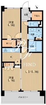 HF若林公園レジデンス 411 間取り図