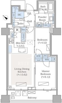 パークコート青山高樹町ザタワー 202 間取り図