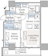 パークコート青山高樹町ザタワー 404 間取り図