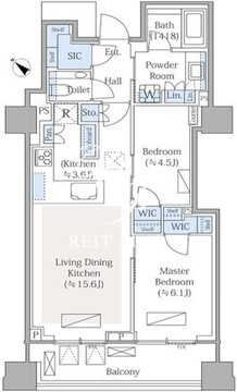 パークコート青山高樹町ザタワー 402 間取り図