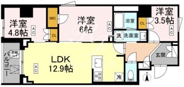 ロイジェント戸越銀座 406 間取り図