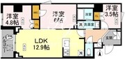 ロイジェント戸越銀座 604 間取り図