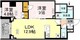 ロイジェント戸越銀座 303 間取り図